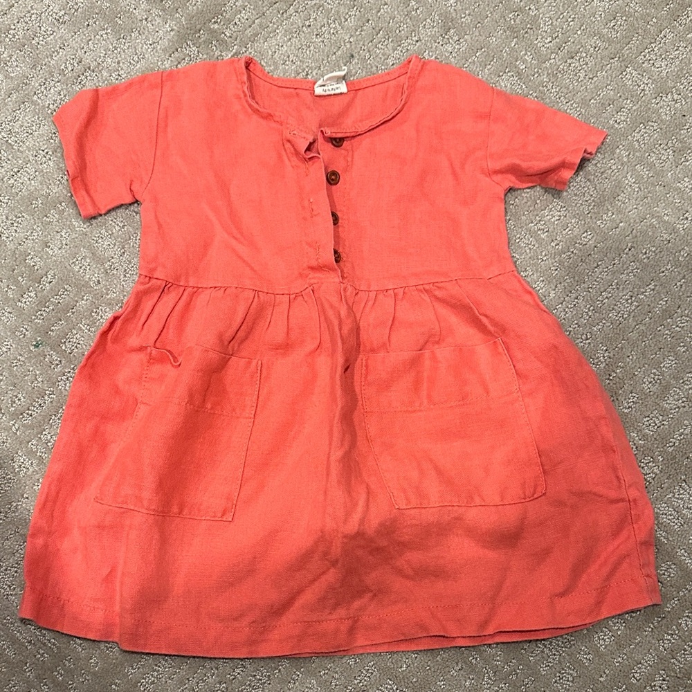 Little Poppy Coral Dress